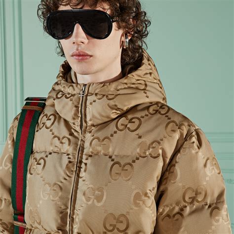 gucci jumbo gg canvas jacket|GUCCI .